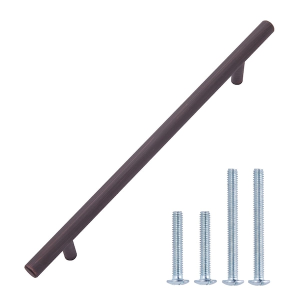 South Main Hardware Euro Bar Cabinet Handle (3/8" Diameter), 8.69" Length (6.31" Hole Center), Oil Rubbed Bronze, 10PK SH481-OR-10 - main